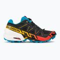 Salomon Speedcross 6 black/white/transcend blue men's running shoes 2