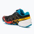 Salomon Speedcross 6 black/white/transcend blue men's running shoes 3