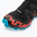 Salomon Speedcross 6 black/white/transcend blue men's running shoes 9