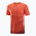 Men's running shirt Salomon S/Lab Ultra Tee Aop burnt sienna 4