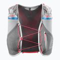 Salomon Advance Skin 5 Set running waistcoat castelrock/alloy/neon flame