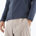 Men's trekking sweatshirt Salomon Lightwarm Full Zip blue nights 6