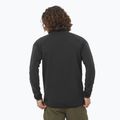 Men's trekking sweatshirt Salomon Lightwarm Full Zip deep black 2