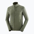 Men's trekking sweatshirt Salomon Essential Lightwarm Full Zip grape leaf 7