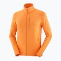 Men's trekking sweatshirt Salomon Lightwarm Full Zip turmeric 7