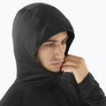 Men's trekking jacket Salomon Sntial Lightwarm Hybrid deep black 3