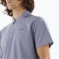Men's Salomon Trackline Polo T-shirt blue granite 3