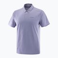 Men's Salomon Trackline Polo T-shirt blue granite 7