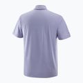 Men's Salomon Trackline Polo T-shirt blue granite 8