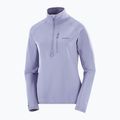 Women's trekking sweatshirt Salomon Essential Lightwarm Half Zip blue granite 6