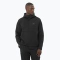 Men's hoodie Salomon SHAKEout Half Zip Hooded deep black