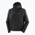 Men's hoodie Salomon SHAKEout Half Zip Hooded deep black 6