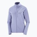 Women's trekking sweatshirt Salomon Lightwarm Full Zip blue granite 6