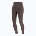 Women's running leggings Salomon SHAKEout Bliss 25" coffee bean 8
