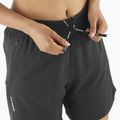 Salomon SHAKEout Core 6" deep black women's running shorts 3