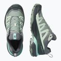 Women's trekking boots Salomon X Ultra 360 green milieu/uban chic/clearly aqua 5