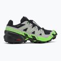 Men's running shoes Salomon Speedcross 6 GTX black/alloy/green gecko 2