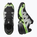 Men's running shoes Salomon Speedcross 6 GTX black/alloy/green gecko 6