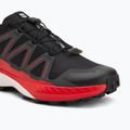 Men's running shoes Salomon Speedcross Peak black/asphalt/fiery red 7