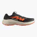 Men's running shoes Salomon Alphaglide black/rainy day/red orange 2