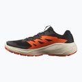 Men's running shoes Salomon Alphaglide black/rainy day/red orange 3