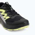 Men's running shoes Salomon Alphaglide GTX black/alloy/sharp green 7
