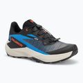 Men's running shoes Salomon Genesis black/french blue/cherry tomato