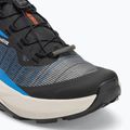 Men's running shoes Salomon Genesis black/french blue/cherry tomato 7