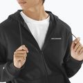 Men's sweatshirt Salomon Logo Full Zip Hoodie deep black 3