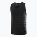 Men's running tank top Salomon Sense Aero Singlet GFX deep black 4