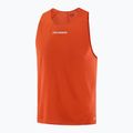 Men's running tank top Salomon S/Lab Speed Singlet flery red 4