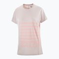 Women's running T-shirt Salomon Sense Aero Tee GFX etherea/neon flame 4