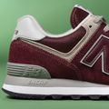 Men's New Balance 574 red shoes 10
