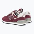 New Balance ML574 burgundy men's shoes 3