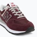 New Balance Classic 574's V3 Wide maroon men's shoes 7