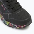 SKECHERS Uno Lite Lovely Luv black/multicolor children's shoes 7