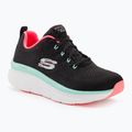 SKECHERS women's D'Lux Walker Let It Glow black/mint sneakers 2