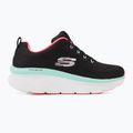 SKECHERS women's D'Lux Walker Let It Glow black/mint sneakers 3
