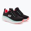 SKECHERS women's D'Lux Walker Let It Glow black/mint sneakers 5