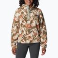 Columbia women's Helvetia Cropped Half Snap fleece sweatshirt chalk floriculture 2014561194 4
