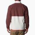 Columbia Back Bowl men's fleece sweatshirt maroon and beige 1890764640 2