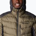 Columbia Labyrinth Loop Hooded stone green/shark men's down jacket 6