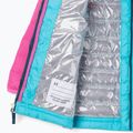 Columbia Powder Lite Hooded children's down jacket geyser/pink ice 7