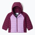 Columbia Powder Lite Hooded gumdrop/marionberry children's down jacket 5