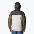 Men's Columbia Powder Lite Hooded down jacket dark stone/shark/stone green 3
