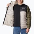 Men's Columbia Powder Lite Hooded down jacket dark stone/shark/stone green 5