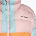 Columbia Pike Lake II Cropped sunset peach/dusty pink/aqua haze women's down jacket 10