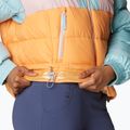 Columbia Pike Lake II Cropped sunset peach/dusty pink/aqua haze women's down jacket 7