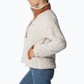 Columbia women's Boundless Discovery Sherpa chalk/carmel brown trekking sweatshirt 3