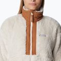 Columbia women's Boundless Discovery Sherpa chalk/carmel brown trekking sweatshirt 6